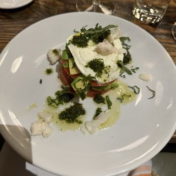 Sal Y Pimienta Kitchen - Caprese and Crab Meat Salad - Latin American Near Me - Houston, Texas