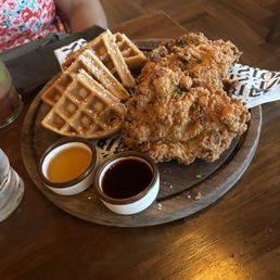 Chicken and waffles