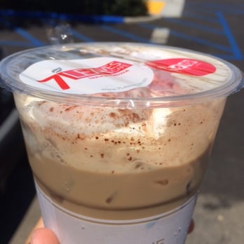 7 Leaves Cafe - I understand that you might need to leave some space for the foam but really?!?! This is getting a regular for the price of a large... - Coffee & Tea Near Me - Irvine, California 7 Leaves Cafe - I understand that you might need to leave some space for the foam but really?!?! This is getting a regular for the price of a large... - Coffee & Tea Near Me - Irvine, California
