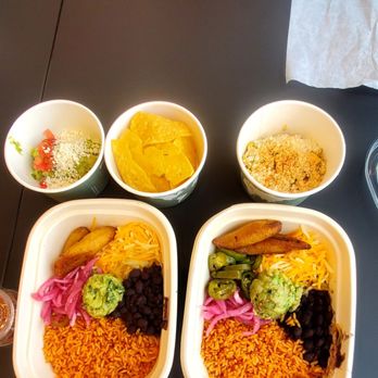 Vida Verde - Two Lunch Box Special Bowls with Guac & Chips and Roasted Corn appetizers. - Cocktail Bars Near Me - New York, New York Vida Verde - Two Lunch Box Special Bowls with Guac & Chips and Roasted Corn appetizers. - Cocktail Bars Near Me - New York, New York