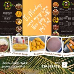 MandA's Jamaican Jerk Restaurant - Menu Items available on Monday May 12, 2025