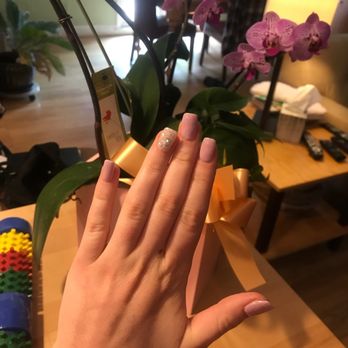 Nail Works - Dip powder and tips done by My!! - Nail Salons Near Me - Olney, Maryland