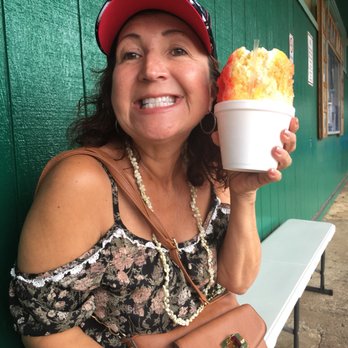 Hawaiian Blizzard - Rockie is happy! Finally got the best shaved ice! - Shaved Ice Near Me - Kapaa, Hawaii