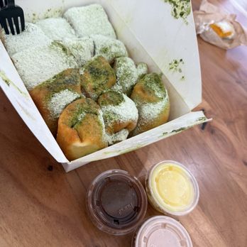 Moignet  A Social Cafe - Moignets with syrup - Bakeries Near Me - Las Vegas, Nevada