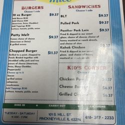 Cafe Agape - Menu