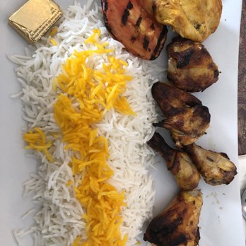 Tasty Kabob - Chicken kabob (with bone) and basmati rice. - Persian/Iranian Near Me - El Paso, Texas Tasty Kabob - Chicken kabob (with bone) and basmati rice. - Persian/Iranian Near Me - El Paso, Texas