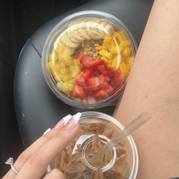 OKI Coffee House - Açaí bowl and the "Milky Way" coffee on ice - Coffee & Tea Near Me - Oak Island, North Carolina OKI Coffee House - Açaí bowl and the "Milky Way" coffee on ice - Coffee & Tea Near Me - Oak Island, North Carolina