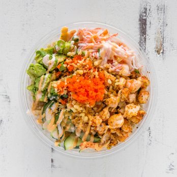 Poke Bros - Hula
Shrimp, Green Onion, Cucumber, Crab Stick, Avocado, Masago, OG Sauce, Sriracha Aioli, Coconut Ginger - Poke Near Me - Orland Park, Illinois Poke Bros - Hula
Shrimp, Green Onion, Cucumber, Crab Stick, Avocado, Masago, OG Sauce, Sriracha Aioli, Coconut Ginger - Poke Near Me - Orland Park, Illinois