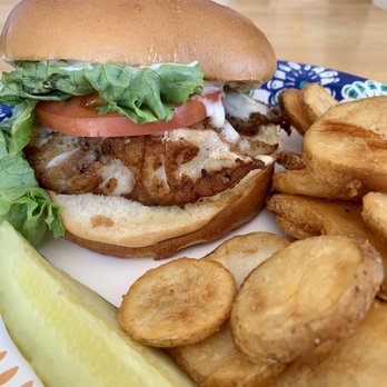 Ocean Bleu At Gino's - Grilled Rockfish sandwich - Seafood Near Me - Newport, Oregon Ocean Bleu At Gino's - Grilled Rockfish sandwich - Seafood Near Me - Newport, Oregon
