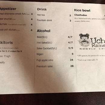 Ramen 4 Real - Menu 2 of 2 - Ramen Near Me - Reno, Nevada