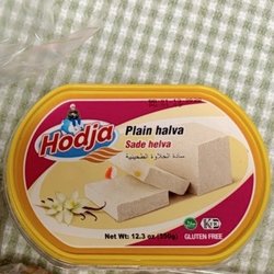 Caspian Supermarket - Sesame-tahini halva is dense and semi-sweet. I use it to make my preferred sauce for falafel :-)