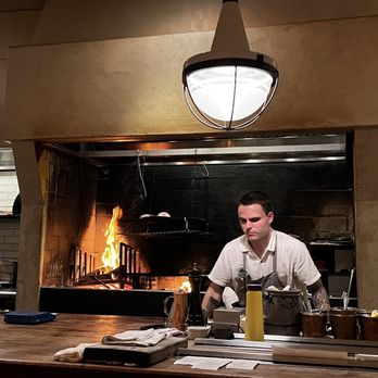 Fred's - Open kitchen with open fire - Wine Bars Near Me - Paddington, NSW