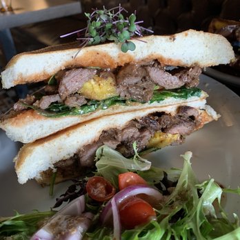Bistro Cafe - Zeus sandwich ( skirt steak Mozz cheese spin tomatoe guava sauce) - Puerto Rican Near Me - San Juan, Puerto Rico Bistro Cafe - Zeus sandwich ( skirt steak Mozz cheese spin tomatoe guava sauce) - Puerto Rican Near Me - San Juan, Puerto Rico