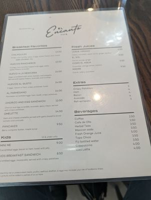 Menu photo 2 El Encanto Cafe Dallas, TX