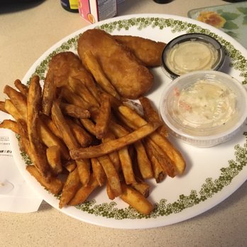 Coakley's Pub - Fish and Chips. Don't get delivery, like I did. VERY soggy and limp! Sauces were warm. Stingy with the amount of fish. - Pubs Near Me - Havre de Grace, Maryland