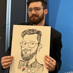 Pete McDonnell Caricature Artist - Conference of medical companies at the Hyatt Regency in Burlingame