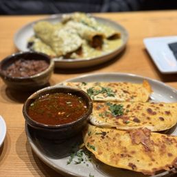 Quesabirria & Poblano Enchiladas