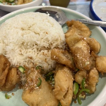 Kong Sihk Tong - Salt and Pepper Fried Fish over rice - Hong Kong Style Cafe Near Me - Flushing, New York Kong Sihk Tong - Salt and Pepper Fried Fish over rice - Hong Kong Style Cafe Near Me - Flushing, New York
