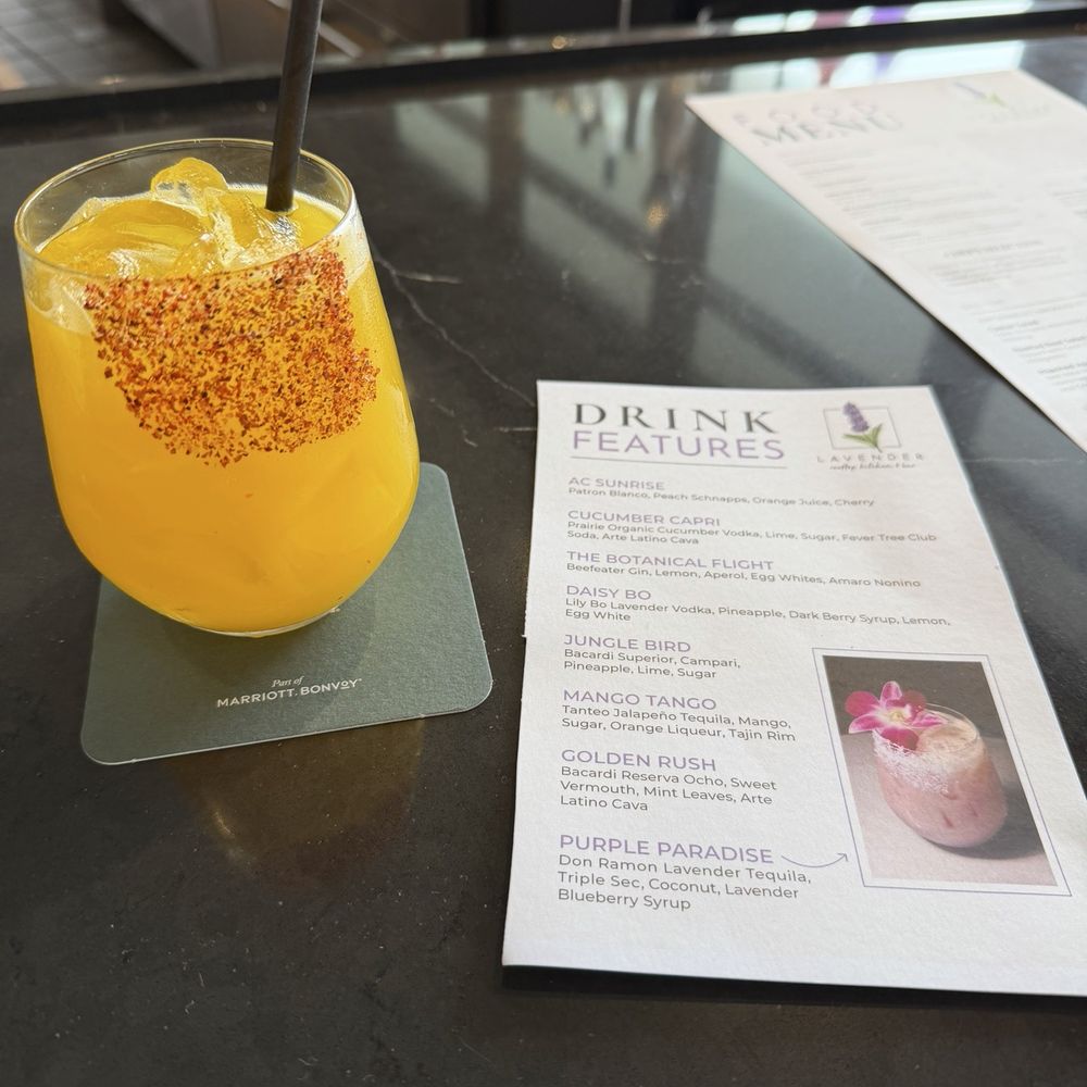 Lavender Rooftop Kitchen & Bar - Mango Tango - Wine Bars Near Me - Savannah, Georgia