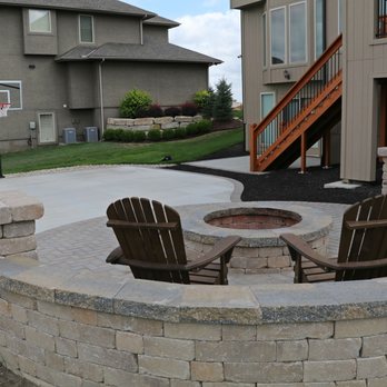 Southern Style Construction - Fire pit with seating and patio - General Contractors Near Me