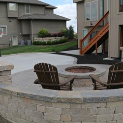Southern Style Construction - Fire pit with seating and patio