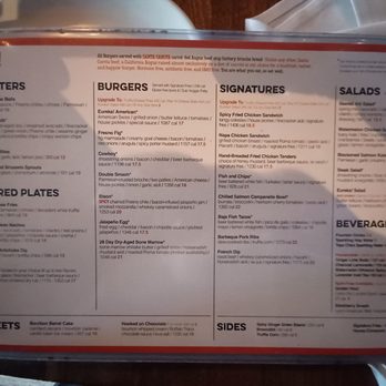Eureka! - Menu - Burgers Near Me - Claremont, California Eureka! - Menu - Burgers Near Me - Claremont, California