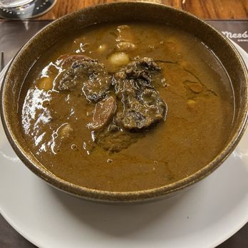Meson Iberico - Bean stew with chorizo and ham - Tapas Bars Near Me - Puerto Vallarta, JAL