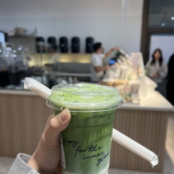 The Moon Coffee - Jasmine Matcha Green: light creamy matcha flavor 7/10 - Bubble Tea Near Me - Costa Mesa, California The Moon Coffee - Jasmine Matcha Green: light creamy matcha flavor 7/10 - Bubble Tea Near Me - Costa Mesa, California