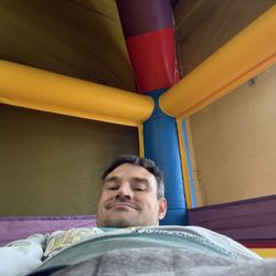 Jump & Jack's - Inside of inflatable bounce house jumping