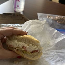 Chicken salad on Keizer roll