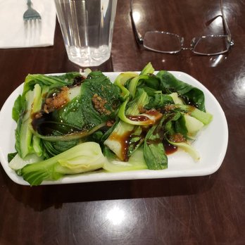Basil Restaurant - Bok Choi with Oyster Sauce January 2020 - Asian Fusion Near Me - New Haven, Connecticut