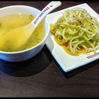 Sushi Nova - Miso soup & Cucumber salad - Sushi Bars Near Me - Westmont, Illinois Sushi Nova - Miso soup & Cucumber salad - Sushi Bars Near Me - Westmont, Illinois