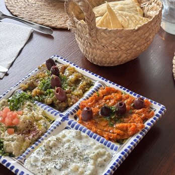 Zitouna - The dip platter is delicious. You can choose what dips you would like. - Mediterranean Near Me - San Francisco, California Zitouna - The dip platter is delicious. You can choose what dips you would like. - Mediterranean Near Me - San Francisco, California