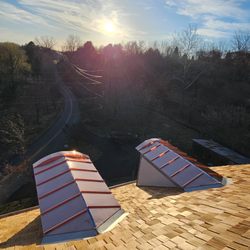 Fisher's Roofing & Siding - Cedar Shake roof with Copper dormers completed by Eddie and crew . Awesome Job