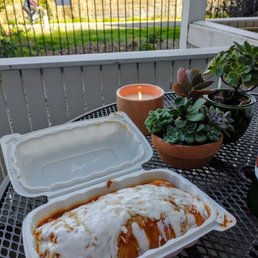 Carnitas wet burrito