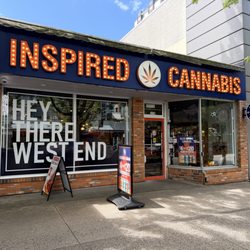Inspired Cannabis - West End - Inspired Cannabis storefront in Vancouver's West End neighbourhood.