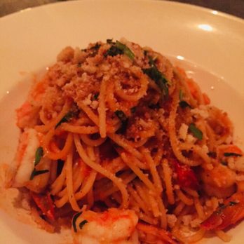 Terzo - Spaghetti with shrimp - Mediterranean Near Me - San Francisco, California