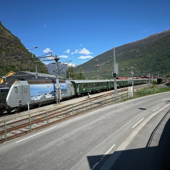 Flåmsbana - Parked in Flam station - Public Transportation Near Me - Myrdal, 14
