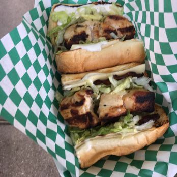 Spiedie Turtle - "CBR" - The original marinade, featuring cherrywood smoked bacon, Swiss cheese, shredded lettuce and a tangy ranch sauce - Food Trucks Near Me
