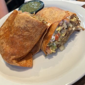 Harbor Cafe - Carnitas breakfast burrito was huge! - American Near Me - Santa Cruz, California