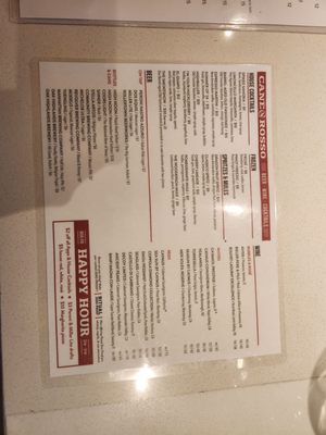 Menu photo 5 Cane Rosso Dallas, TX