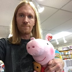 Froggie's 5 &10 Toy Store - Pepa pig selfie is a must when you hang out with toys all day.