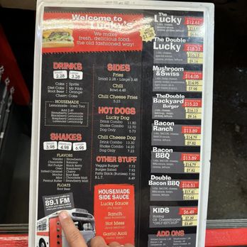 Lucky's Drive In - Menu - Burgers Near Me - Tacoma, Washington Lucky's Drive In - Menu - Burgers Near Me - Tacoma, Washington