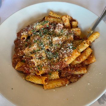 Carmela's Lakeway - Rigatoni with Bolognese Sauce ! - Italian Near Me - Lakeway, Texas Carmela's Lakeway - Rigatoni with Bolognese Sauce ! - Italian Near Me - Lakeway, Texas