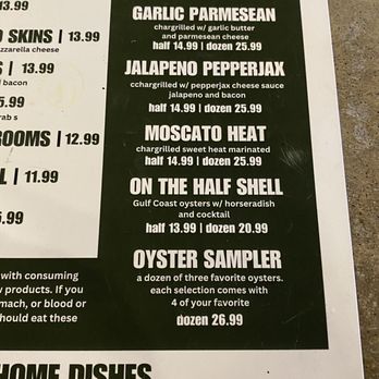 Frozen Pirogue - Grilled Oyster Choices - Cajun/Creole Near Me - Bossier City, Louisiana