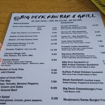 Big Deck Raw Bar - American Near Me - Cedar Key, Florida