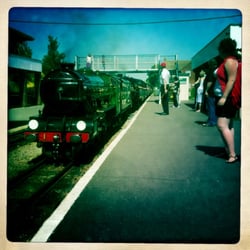 Romney Hythe & Dymchurch Railway - No, these aren't giants, its the trains which got small . . .