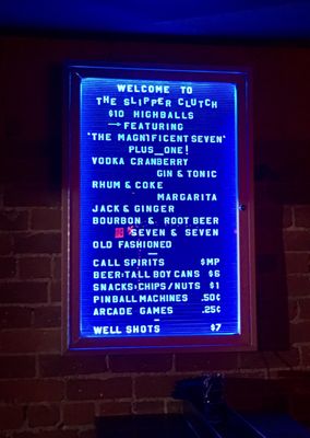 Menu photo 8 The Slipper Clutch Los Angeles, CA