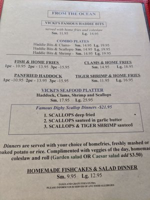 Menu photo 4 Vickis Restaurant Kentville, NS Menu photo 4 Vickis Restaurant Kentville, NS