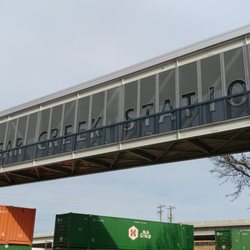 Sugar Creek Station - Pedestrian bridge at Sugar Creek Station, Charlotte